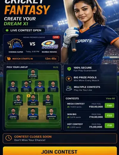 Ganga7 (ganga7) fantasy cricket & matchday visual 3